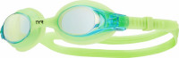 Детские водные очки для плавания TYR Swimple Mirrored цвета Лайм