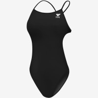 Черный купальник TYR Durafast Elite Solid Cutoutfit