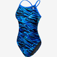 Голубой спортивный купальник TYR Miramar Diamondfit 420