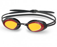 Стартовые очки для плавания с желтыми зеркальными линзами
